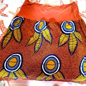 African hand made sewn stretch skirt